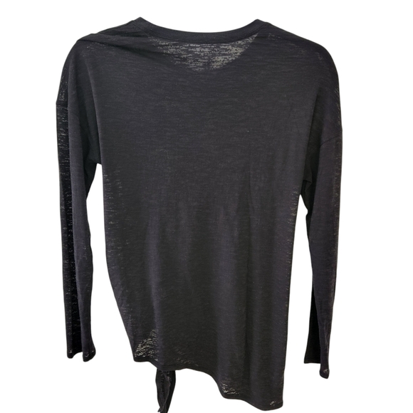 LULULEMON Black Yoga Top Long Sleeve “Tie Your Practice” | Women’s S | Athletic - Picture 4 of 10